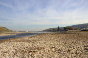 Blick nach Norden - rechts die Nahemndung
